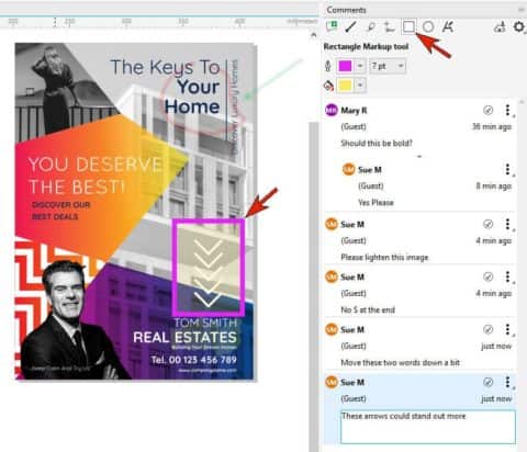 Working with comments and annotations in CorelDRAW - Corel Discovery Center