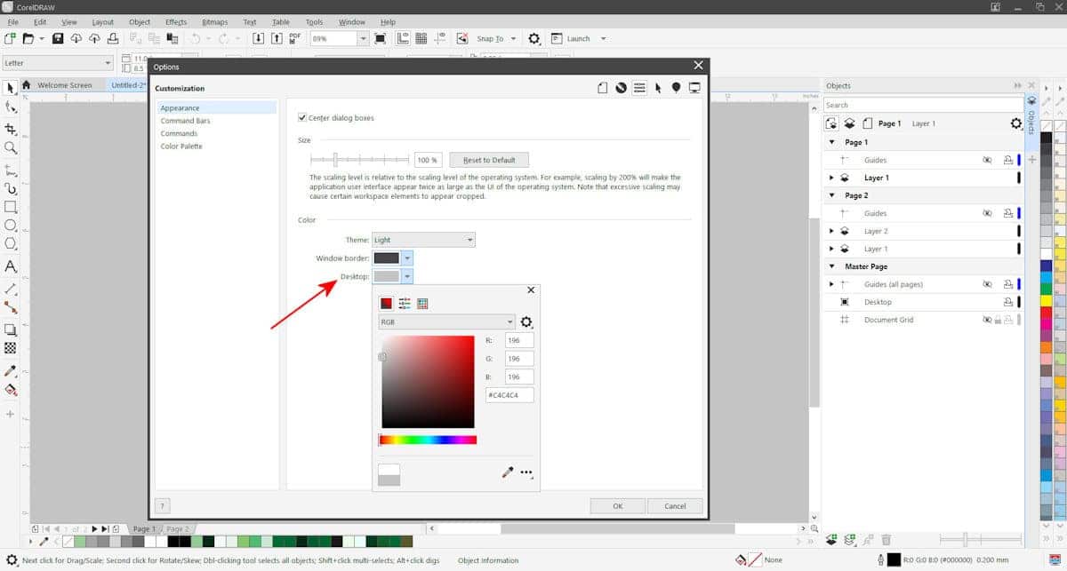 Giao diện CorelDRAW UI Color tuyệt đẹp với khả năng chỉnh sửa màu và sắc thái tuyệt vời. Với sức mạnh này, bạn có thể tùy chỉnh giao diện theo cách của riêng mình với màu sắc ấn tượng. Bạn sẽ cảm thấy hào hứng và không thể rời mắt khi được ngắm nhìn những cách sắp xếp màu sắc tuyệt đẹp này.