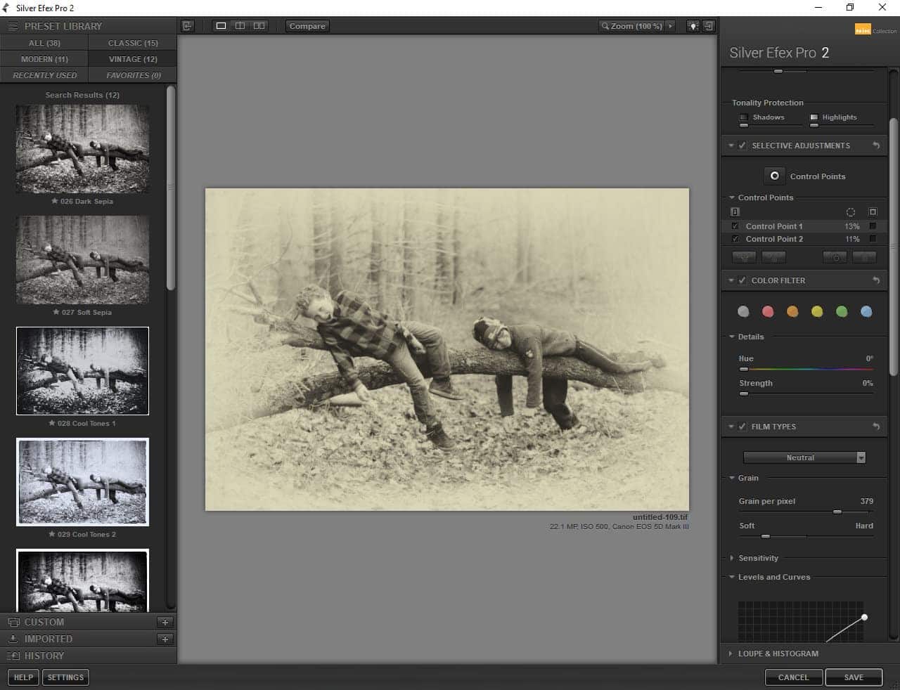 Google Nik Collection: Using Silver Efex Pro to Black and White Images - Corel Discovery Center