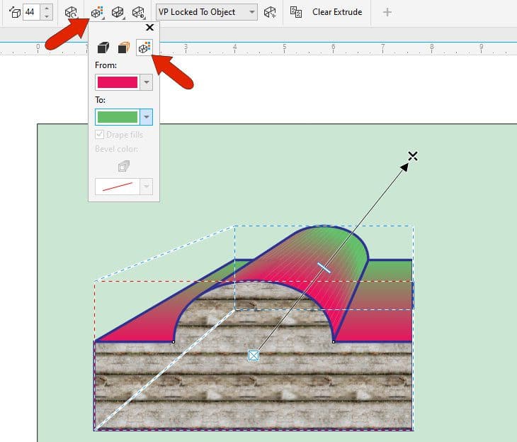 The Extrude Tool In Coreldraw Corel Discovery Center 