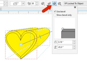 Bevel Effect in Coreldraw X7, Bevel Effect, Use Bevel Effect in Text