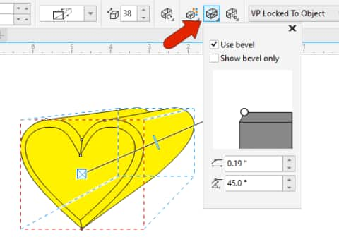 Extrude tool в coreldraw где найти