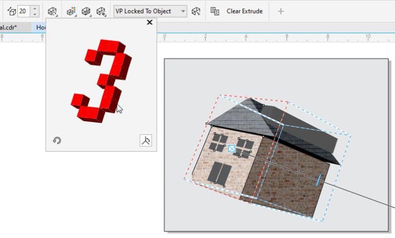 Extrude tool в coreldraw где найти