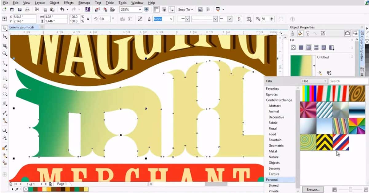 How to Use Fountain Fills to Create Cool Text Effects Corel Discovery