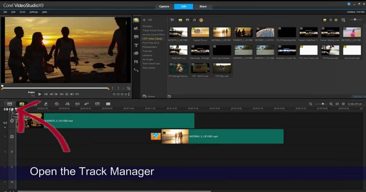 Using the Track Manager Corel Discovery Center