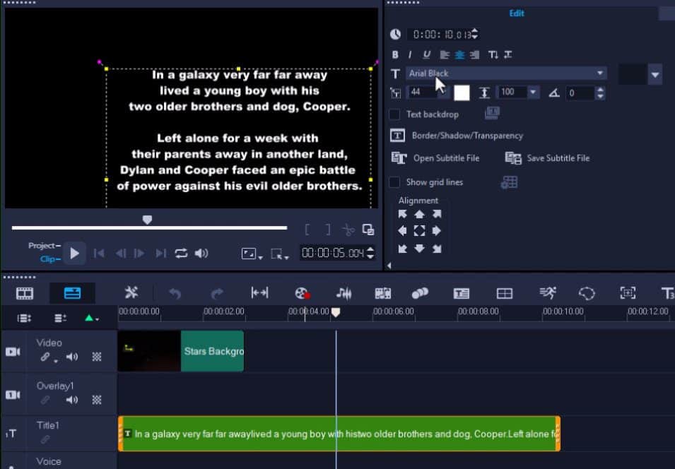 Create a Star Wars intro text effect - Corel Discovery Center