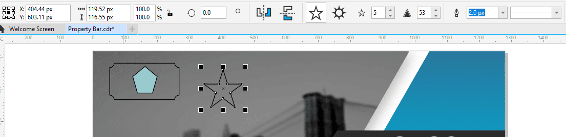 The Property Bar in CorelDRAW - Corel Discovery Center