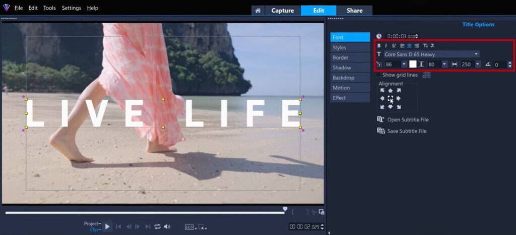 Sound Title Adding effects and motion to titles in VideoStudio - Corel Discovery Center